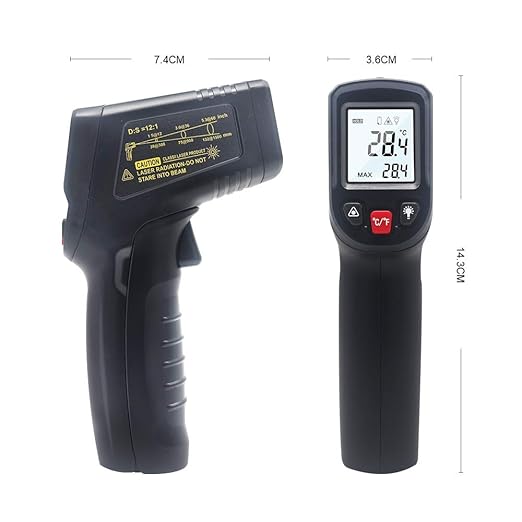 KETOTEK Infrared Thermometer Non Contact IR Digital Laser Temperature Gun - Image 7