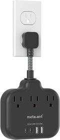 Short Extension Cord 2 inch, Short Cord Power Strip by meta-ant