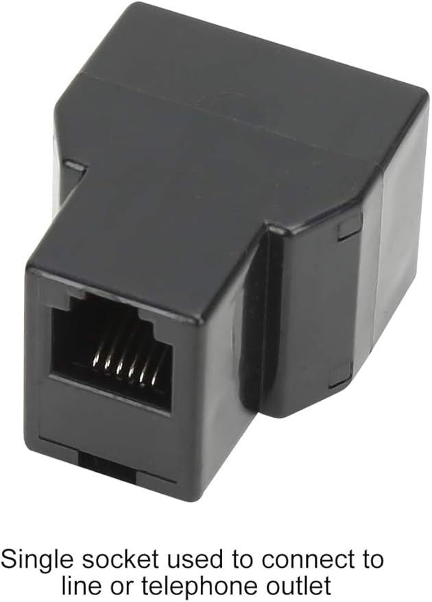 Uvital RJ12 6P6C 3 Female Telephone Line Splitters, Phone Jack Splitter - Image 3
