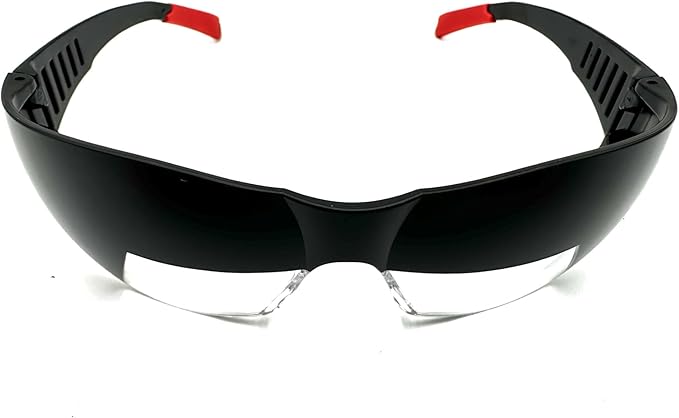 Flaperon Black Fog Foggles for Pilot Training, Adjustable Band, Embossed Hard by Unknown