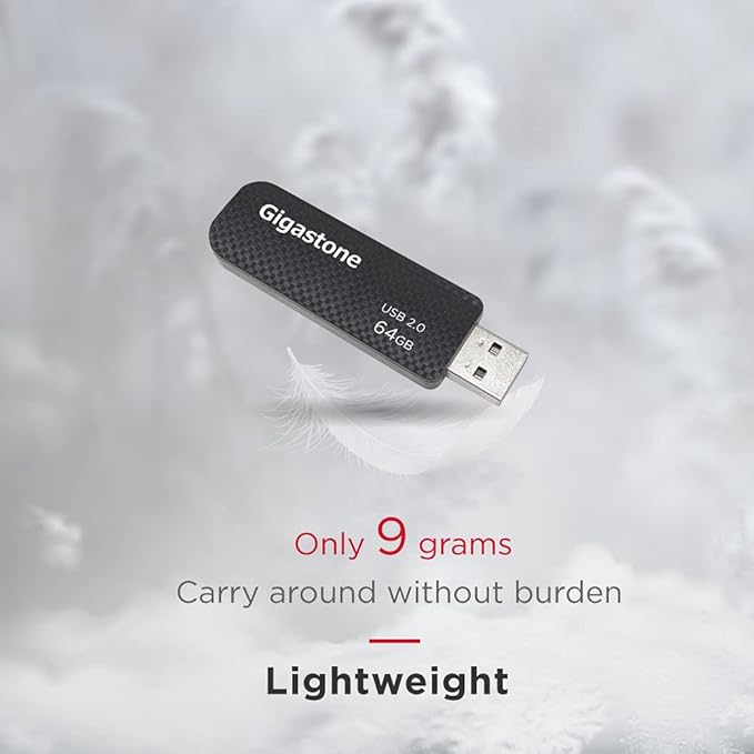 GIGASTONE V30 64GB USB 2.0 Flash Drive, Retractable Sliding Design Pen Drive - Image 6