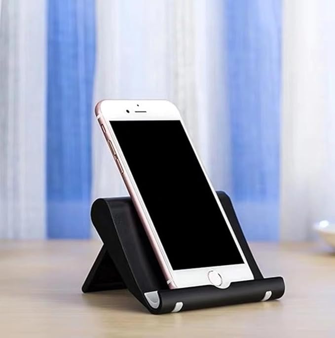 Cell Phone Stand for Desk Foldable Cell Phone Holder Desk Tablet Holder Mobile - Image 8