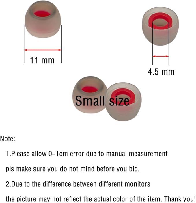 10 Pairs Small Earbud Tips Replacement Ear Tips - Image 3
