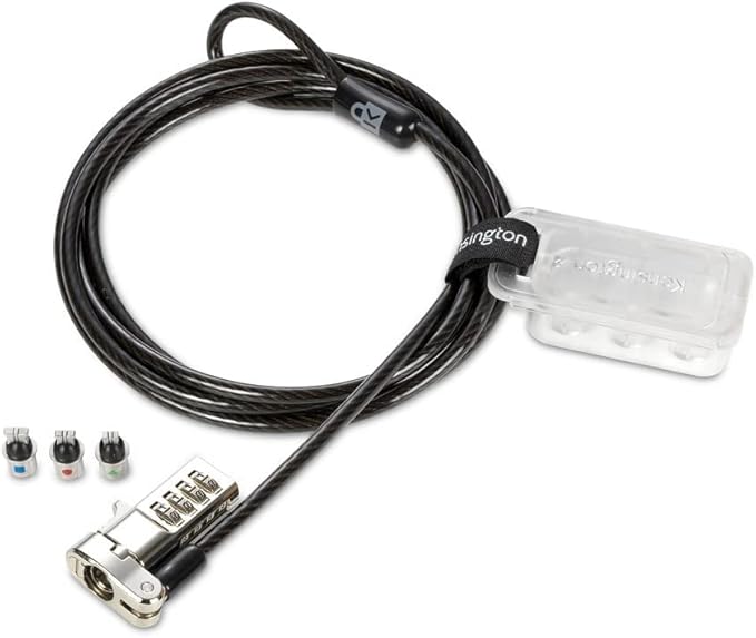 Kensington Universal 3-in-1 Combination Laptop Lock, Computer Security Locking by Kensington