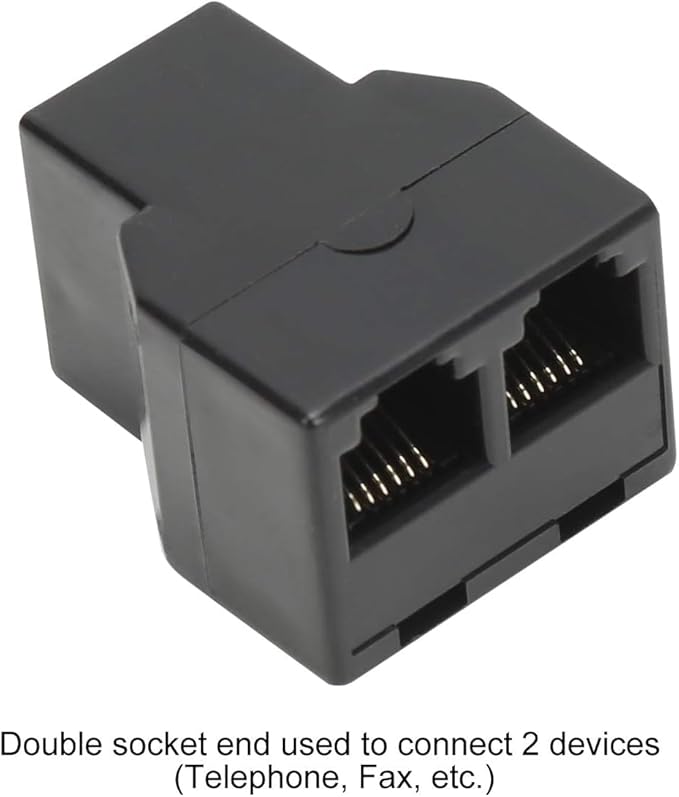 Uvital RJ12 6P6C 3 Female Telephone Line Splitters, Phone Jack Splitter - Image 4