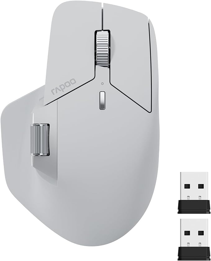 Rapoo MT760 Multi-Device Wireless Mouse, 11 Programmable Buttons, 4K DPI by RAPOO