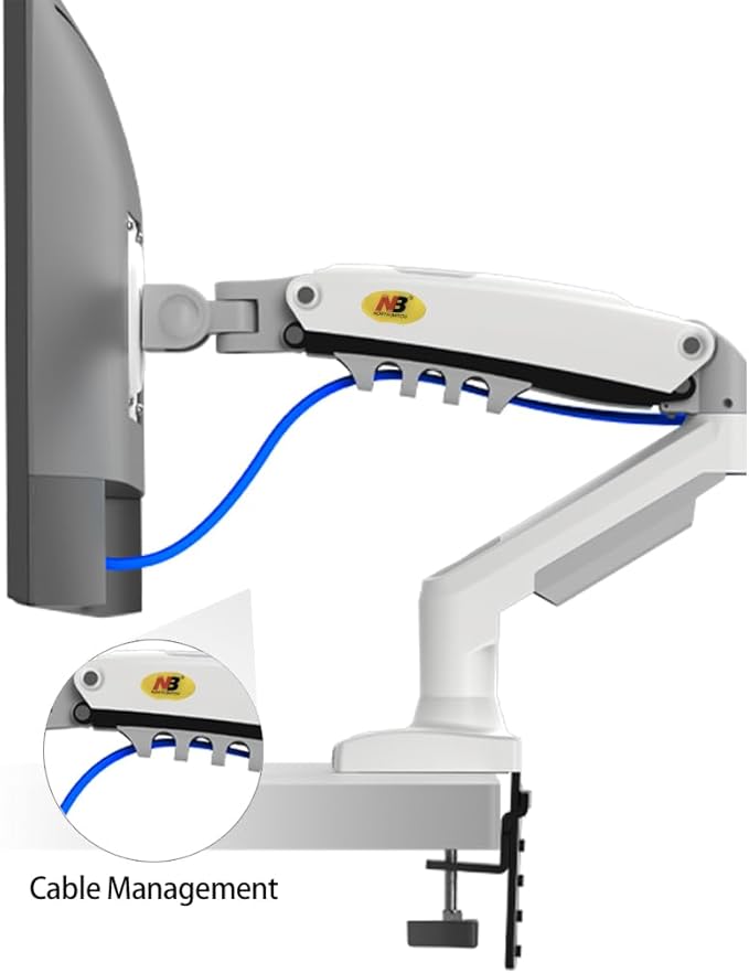 NB North Bayou Dual Monitor Desk Mount Stand Full Motion Swivel Computer - Image 5