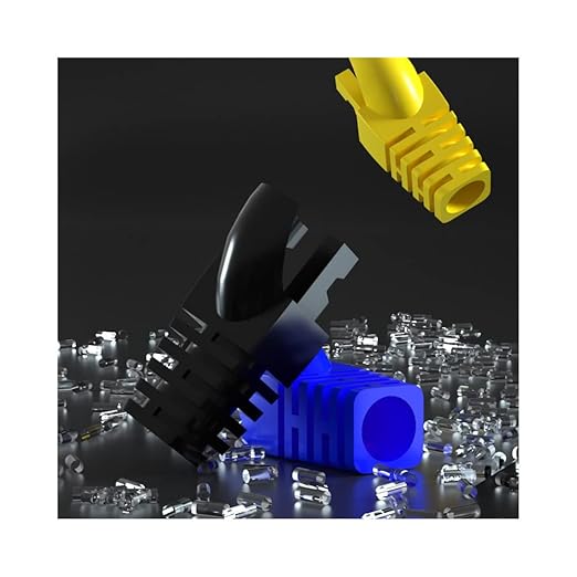 50 Pcs Cat5E Cat6 Strain Relief Boots, RJ45 Plug Connector Cover Modular - Image 5
