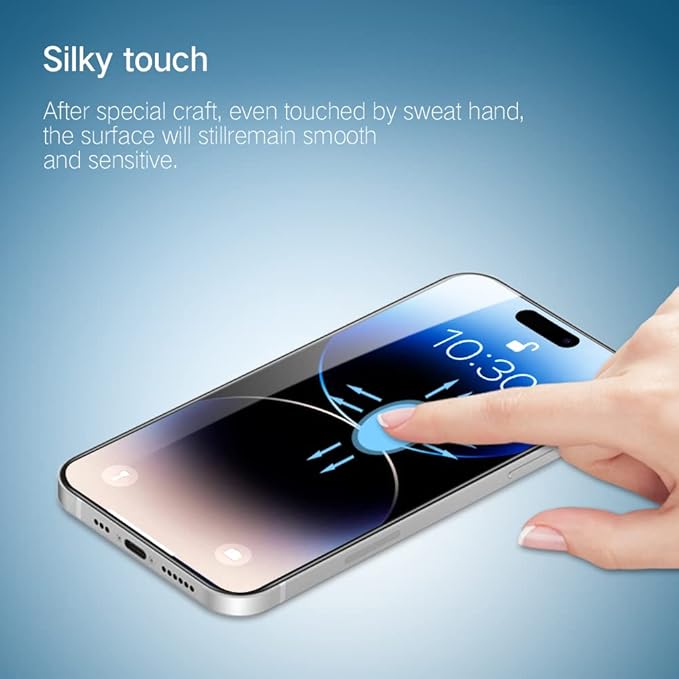 PERFECTSIGHT 2 Pack Compatible for iPhone 14 Pro Screen Protector 6.1 Inch - Image 5