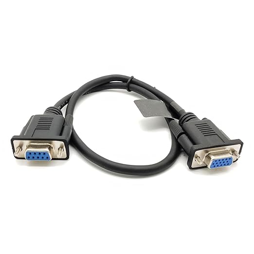 DB9 Female to VGA Female 15Pin Three-Row Signal Transmission Cable, VGA to DB9 - Image 4
