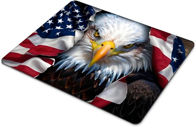 American Eagle Flag Mouse pad Customized Mousepad Non-Slip Rubber Base Mouse - Image 4