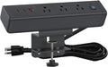 Desk Clamp Power Strip with 65W USB-C&USB A Ports 3 AC Outlet, Nightstand Edge by YYSKA