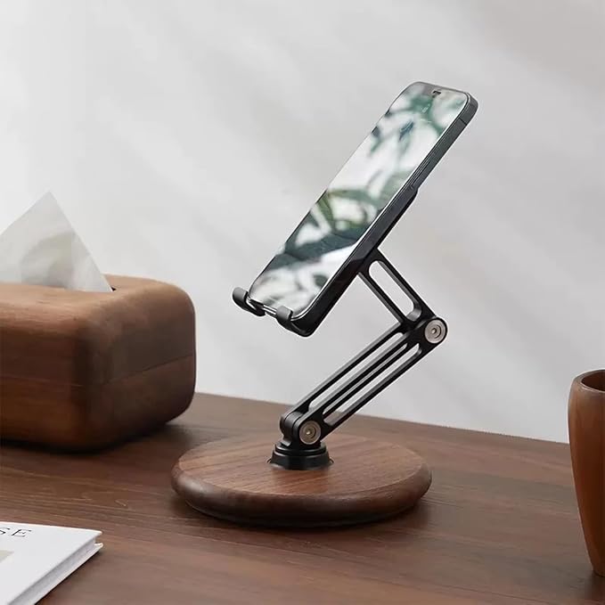 iPhone Stand for Desk, Phone Stand Adjustable Foldable, Cell Phone Holder 360 ° - Image 2