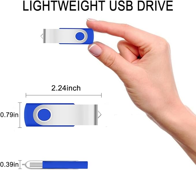 128MB Bulk Flash Drives 50 Pack, EASTBULL USB 2.0 Flash Drives Pack Thumb - Image 6