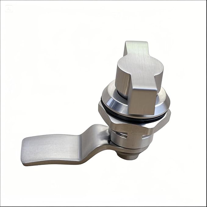 Thumb Operated Offset Cam Lock, Stainless Steel Keyless, Metal Replacement Lock - Image 4