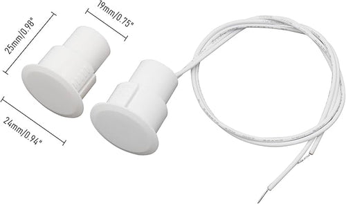 10PCS Recessed Wired Security Window Door Contact Sensor, Normally Closed NC - Image 2