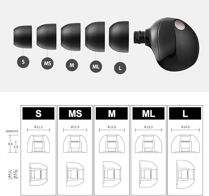 AZLA Foamax Standard, Foam Earbud Tips, Memory Foam Earbud Tips, Earbud Tips - Image 5