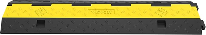 VEVOR Cable Protector Ramp, 5 Packs 2 Channels Speed Bump, Rubber Modular Humps - Image 9