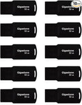 GIGASTONE V70 32GB 10-Pack USB 2.0 Flash Drive Thumb Drive Memory Stick Pen by Gigastone