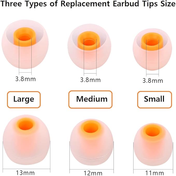 Earbuds Replacement Tips Silicone Earbud Tips Ear Gels Fit - Image 3