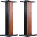 Speaker Stands Wood Grain Universal Floor Speaker Stands 24 Inch Floor Stand by bimiti
