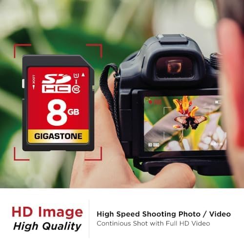 GIGASTONE 8GB SD Card 50-Pack UHS-I U1 Class 10 SDHC Memory Card Full HD Video - Image 4