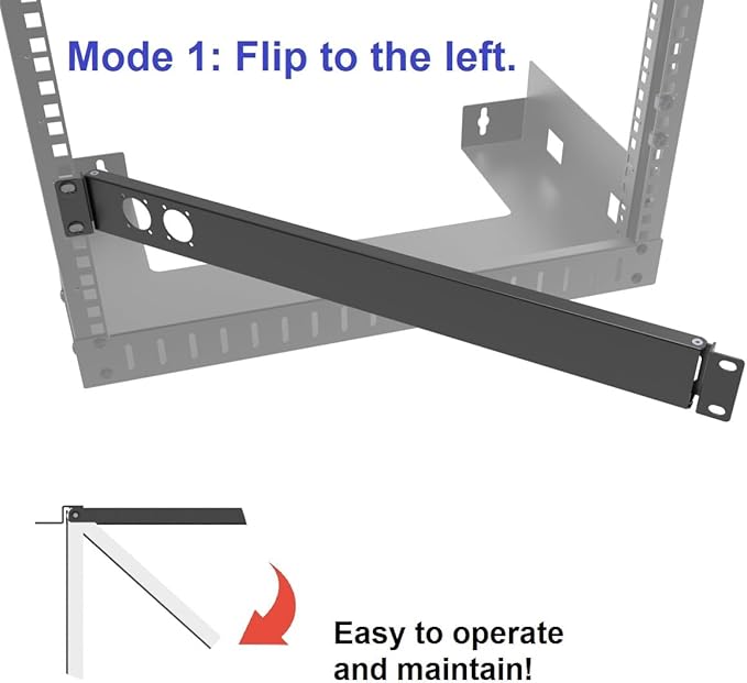 1U Hinged Rack Panel 2D XLR HDMI Audio Rack Mount Panel - Image 3