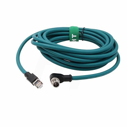 Right Angle M12 Ethernet 8 Pin X-Code RJ45 Cable - Image 2