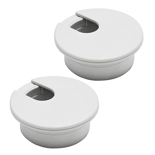 Desk Grommet 2", Desk Cord Hole Cover, Cable Grommet ABS Plastic, Desk Hole by BOPOREAE