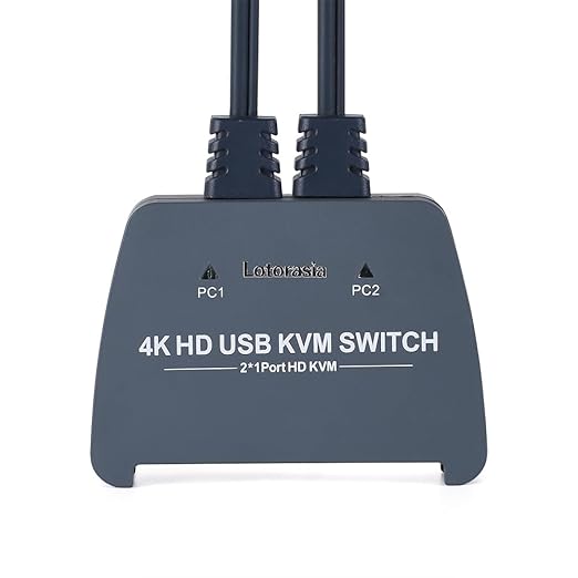 HDMI KVM Switch 1 Monitor 2 Computers, 4K@60Hz KVM Switcher - Image 4