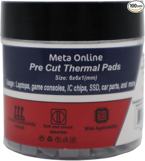 100 Piece Pre Cut Thermal Pads for Small Coils and Mosfets by MetaOnline