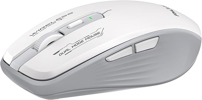 Wireless Mouse with Forward/Backward Side Keys, Silent Click, Ergonomic by FMOUSE