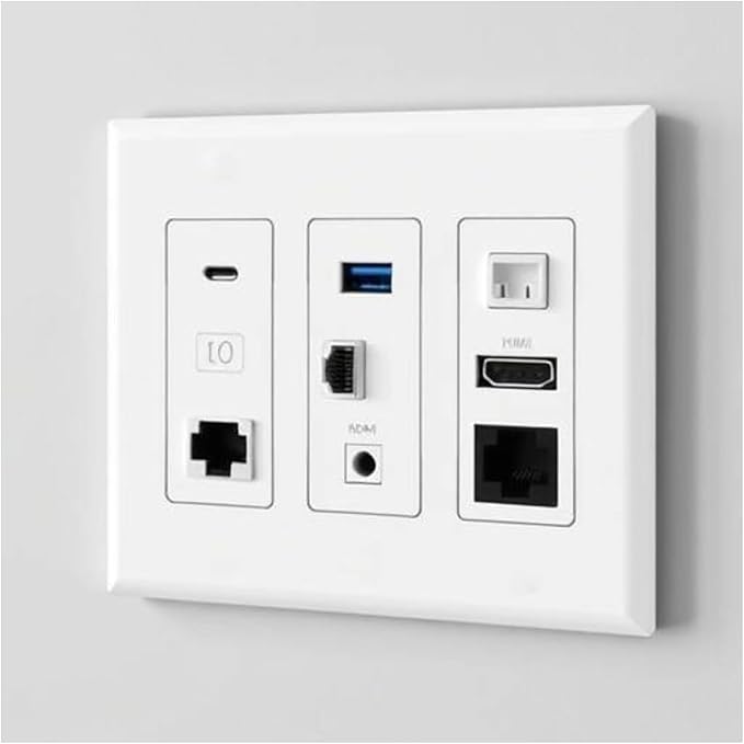 3 Gang Decorative Screwless Wall Plate Light Switch Cover, Hidden Screw Smooth - Image 4