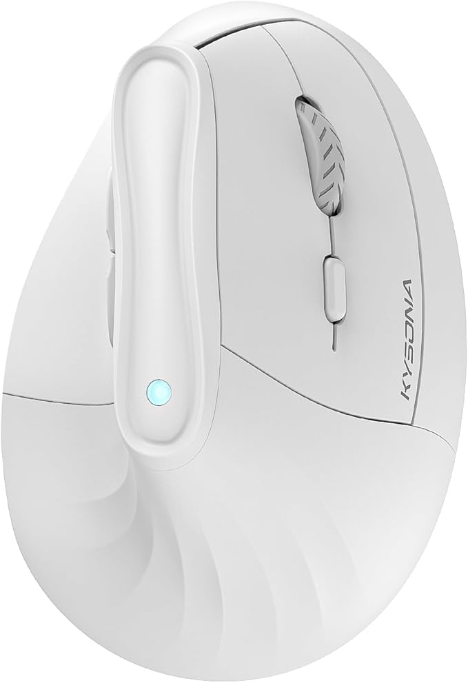 57° Ergonomic Wireless Tower Mouse, Vertical Quiet Ergo Mouse, 5 Buttons by KYSONA