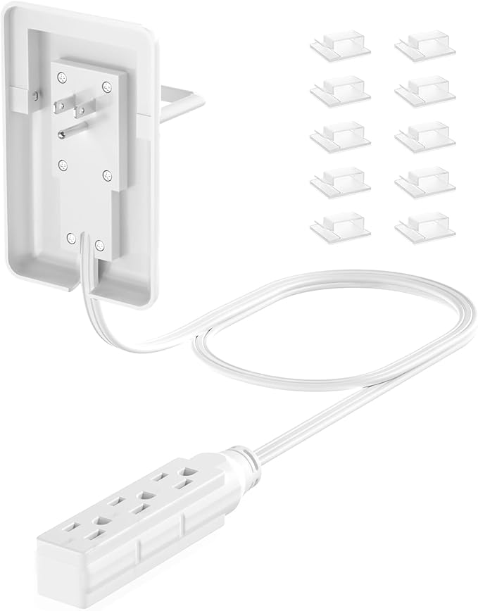 6FT Ultra Flat Plug Extension Cord - Image 2