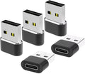 USB C to USB Adaptor 5 Pack, USB to USB C Adapter, Type C Male to A Female by EYEZING
