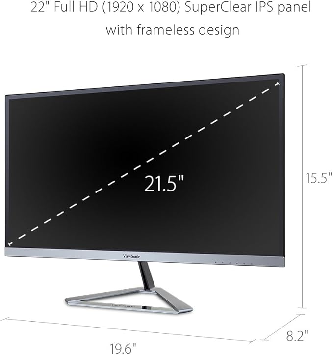 ViewSonic VX2276-SMHD 22 Inch 1080p Widescreen IPS Monitor - Image 3
