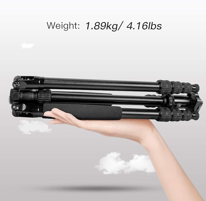 SIRUI Traveler 7A 65.55'' Aluminum Camera Tripod, E-10 Panorama Ball Head and - Image 8