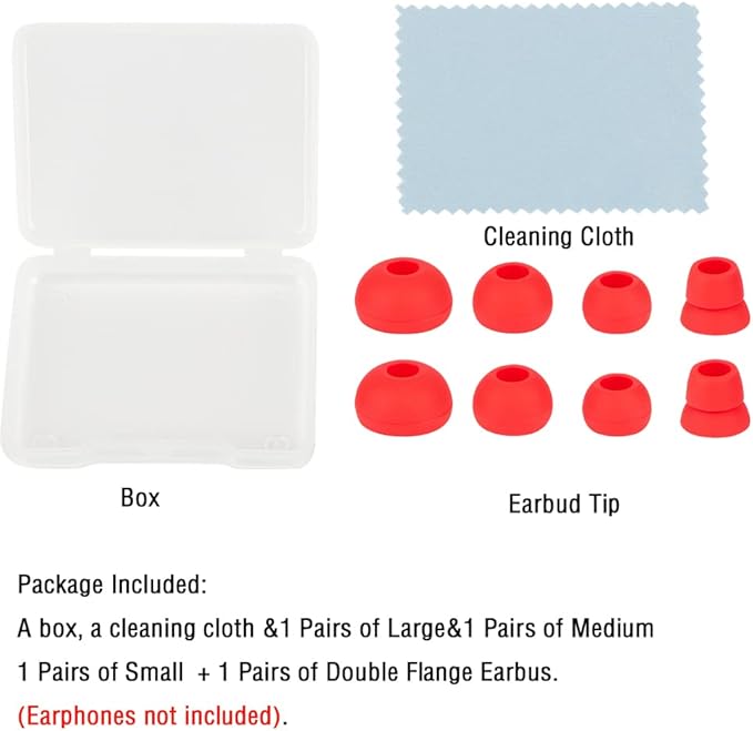 Earbud Replacement Tips Silicone Ear Tips Compatible - Image 7