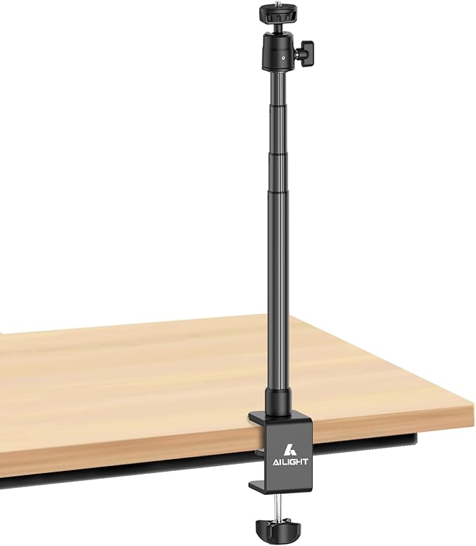 ailight Webcam Stand for Desk, Adjustable Camera Desk Stand Webcam Mount for by Ailight