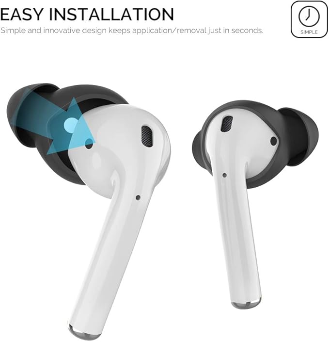 AhaStyle 3 Pairs AirPods Ear Tips Silicone Earbuds Cover Compatible - Image 4