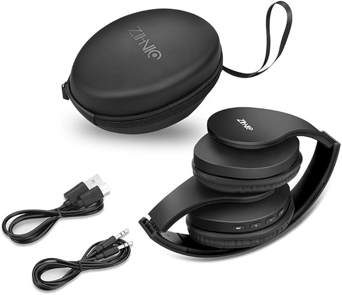 ZIHNIC Bluetooth Headphones Over-Ear, Foldable Wireless and Wired Stereo - Image 5