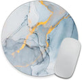 Modern Marbling Round Mouse pad Customized Mousepad Non-Slip Rubber Base Mouse by Goodsprout