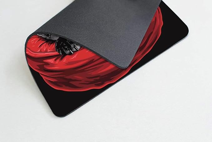 Square Mouse Pad Cartoon Black Bulldog-1, Gaming Mouse Pads - Image 4