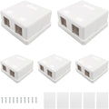 Keystone Jack Surface Desk Mount/Wall Mount Box by Enmane