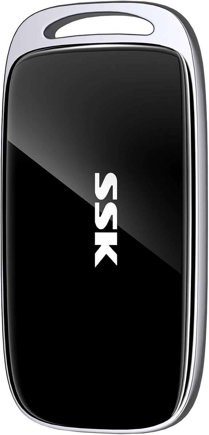 SSK 2TB SSD External Hard Drive, Portable SSD Drive up to 2000 MB/s, USB 3.2 by SSK