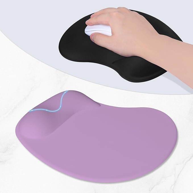 ITNRSIIET Ergonomic Mouse Pad, Cushioned Gel Wrist Rest, Non-Slip Base - Image 3