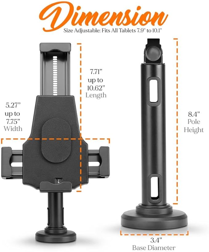 Pyle PSPADLK8 Anti-Theft Tablet Security Stand Kiosk - Image 2