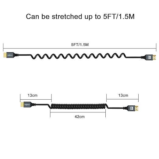 Twozoh Coiled HDMI Extender Cable - Image 2