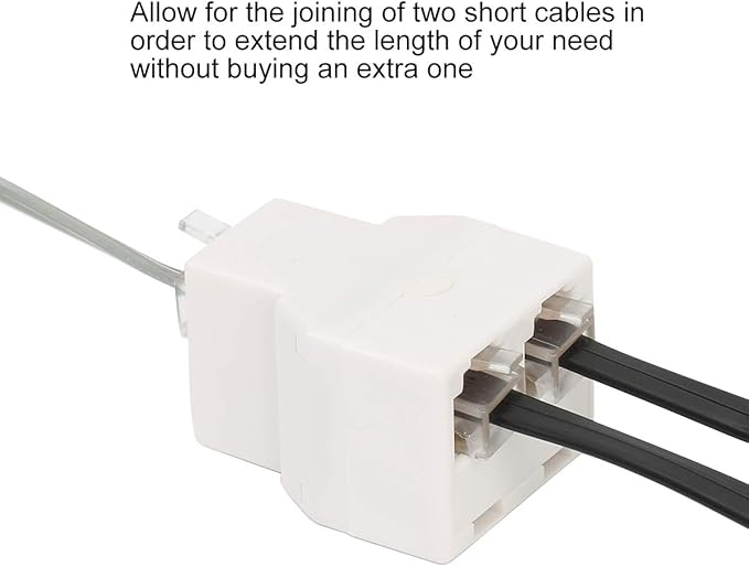 Uvital RJ11 6P4C 1 Female to 2 Female Telephone Line Splitters, Telephone - Image 5